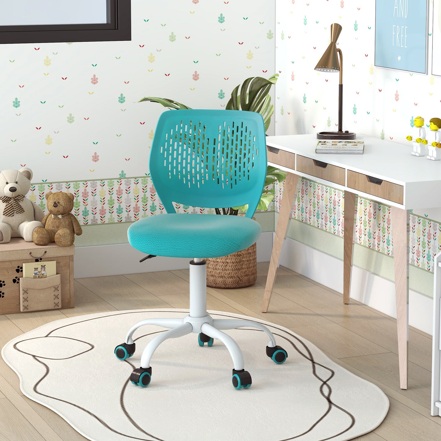 Kids Desk Chair with Adjustable Height and Mesh Back