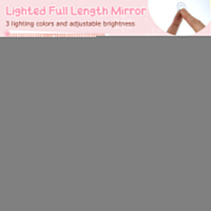 Kids Jewelry Armoire with Lighted Mirror and Storage
