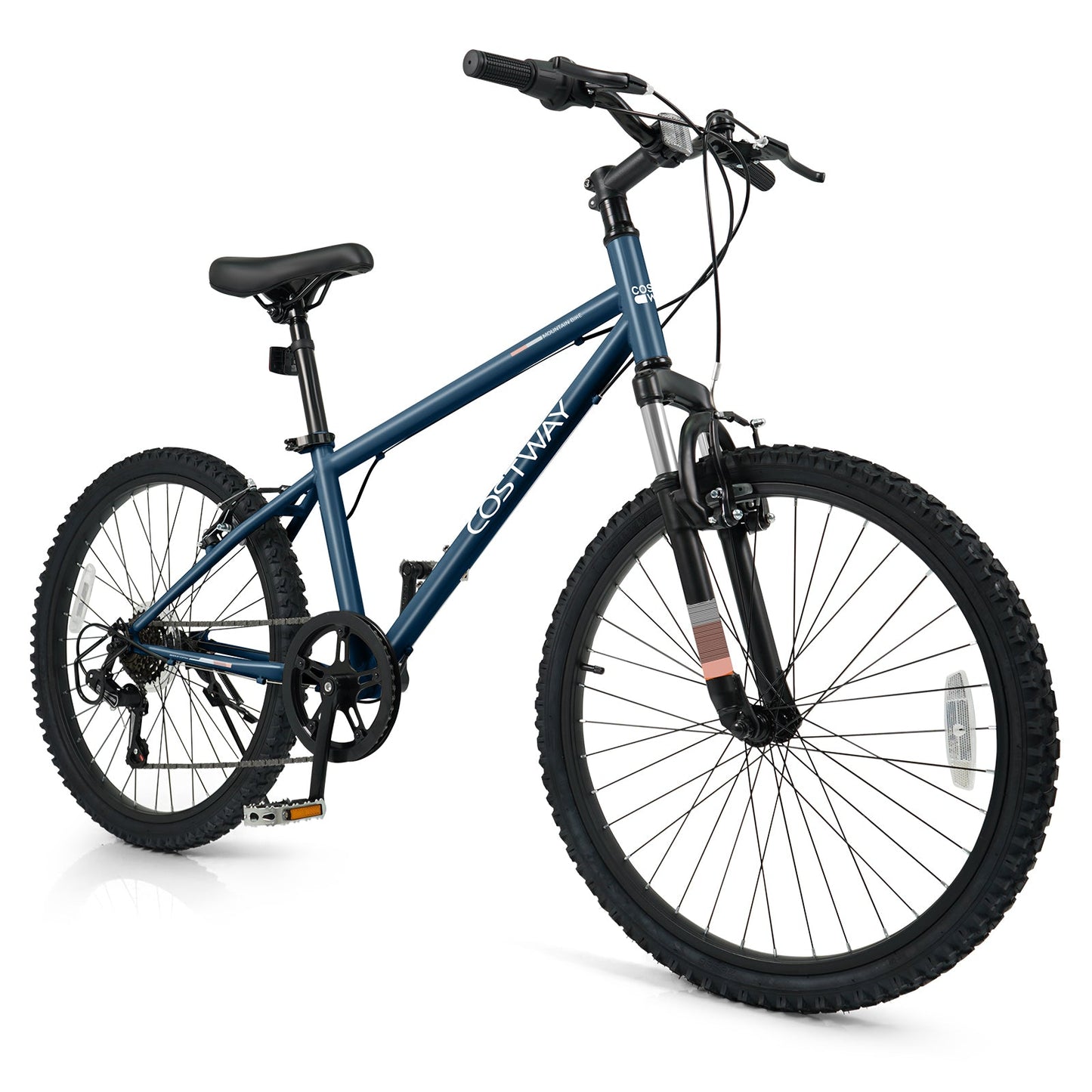Kids Mountain Bike 20 24 Inch Child Bicycle for Boys Girls Aged 8+ Years Old Navy