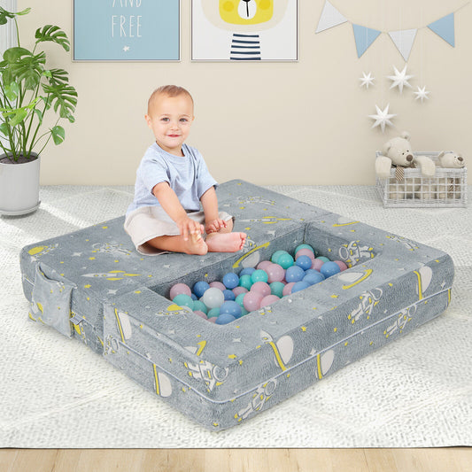 Kids Play Sofa with Ottoman and Washable Cover