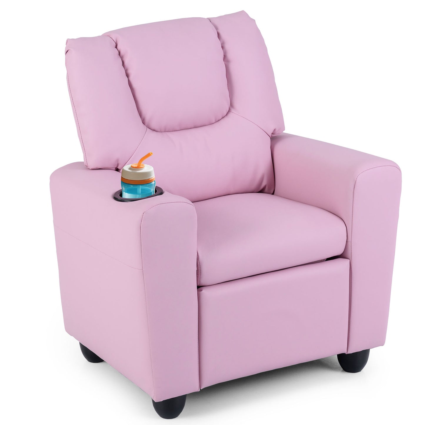 Kids Recliner Chair with Cup Holder and Footrest