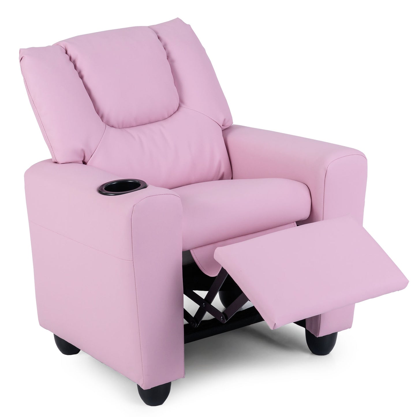 Kids Recliner Chair with Cup Holder and Footrest