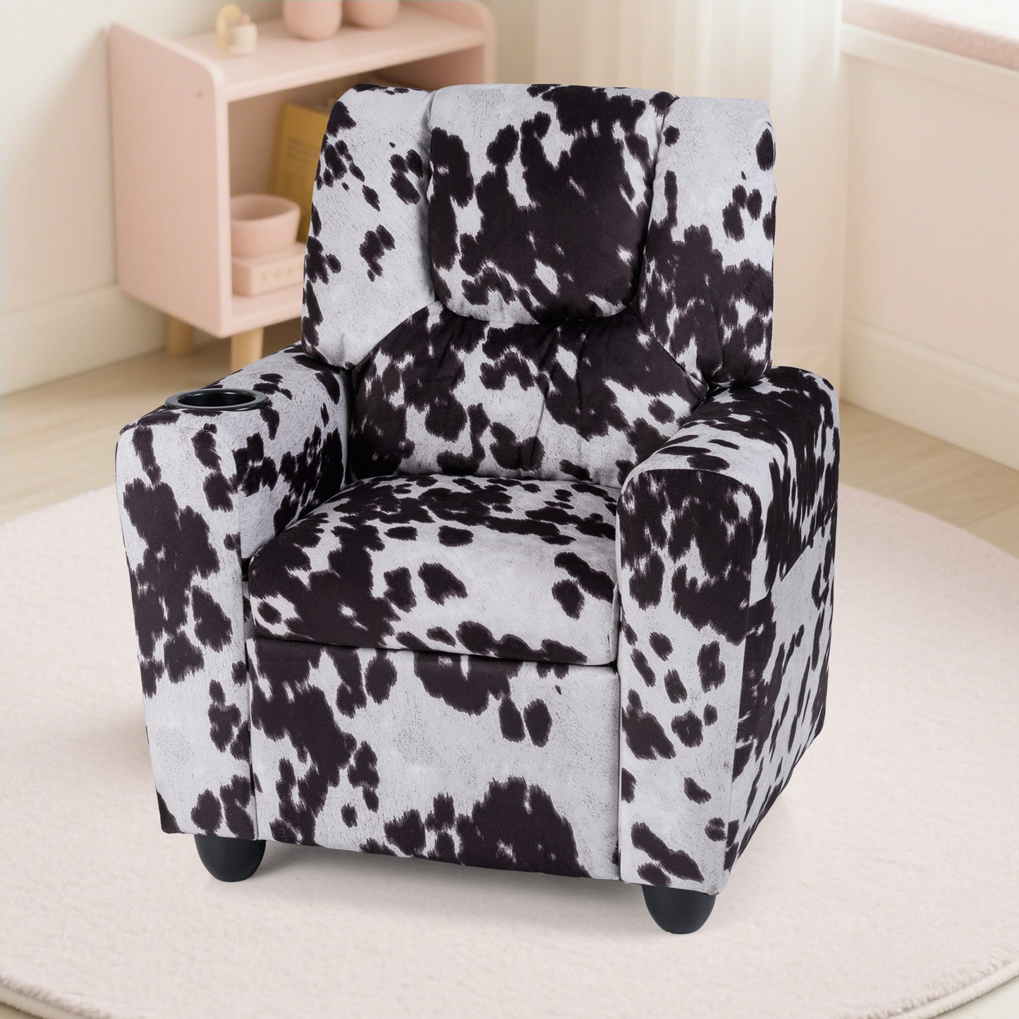 Kids Recliner Chair with Cup Holder and Footrest