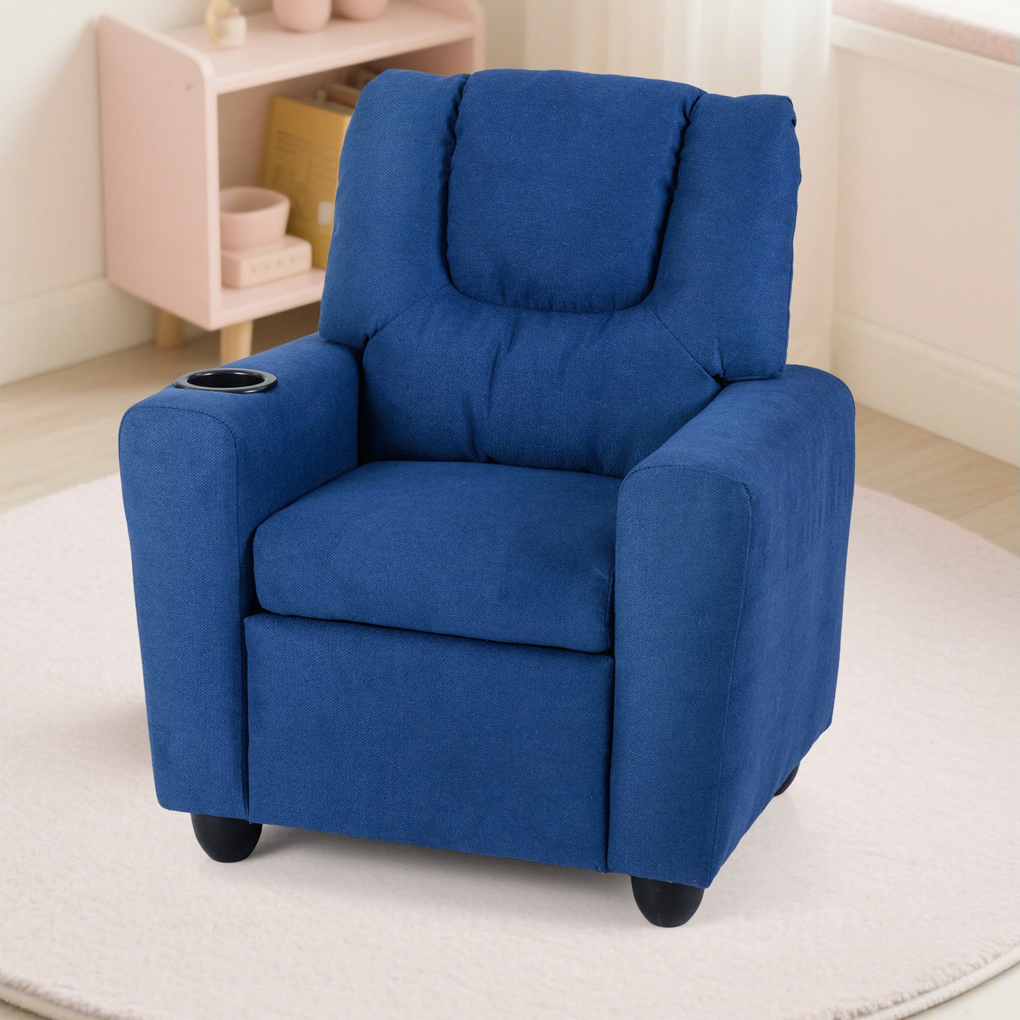 Kids Recliner Chair with Cup Holder and Footrest