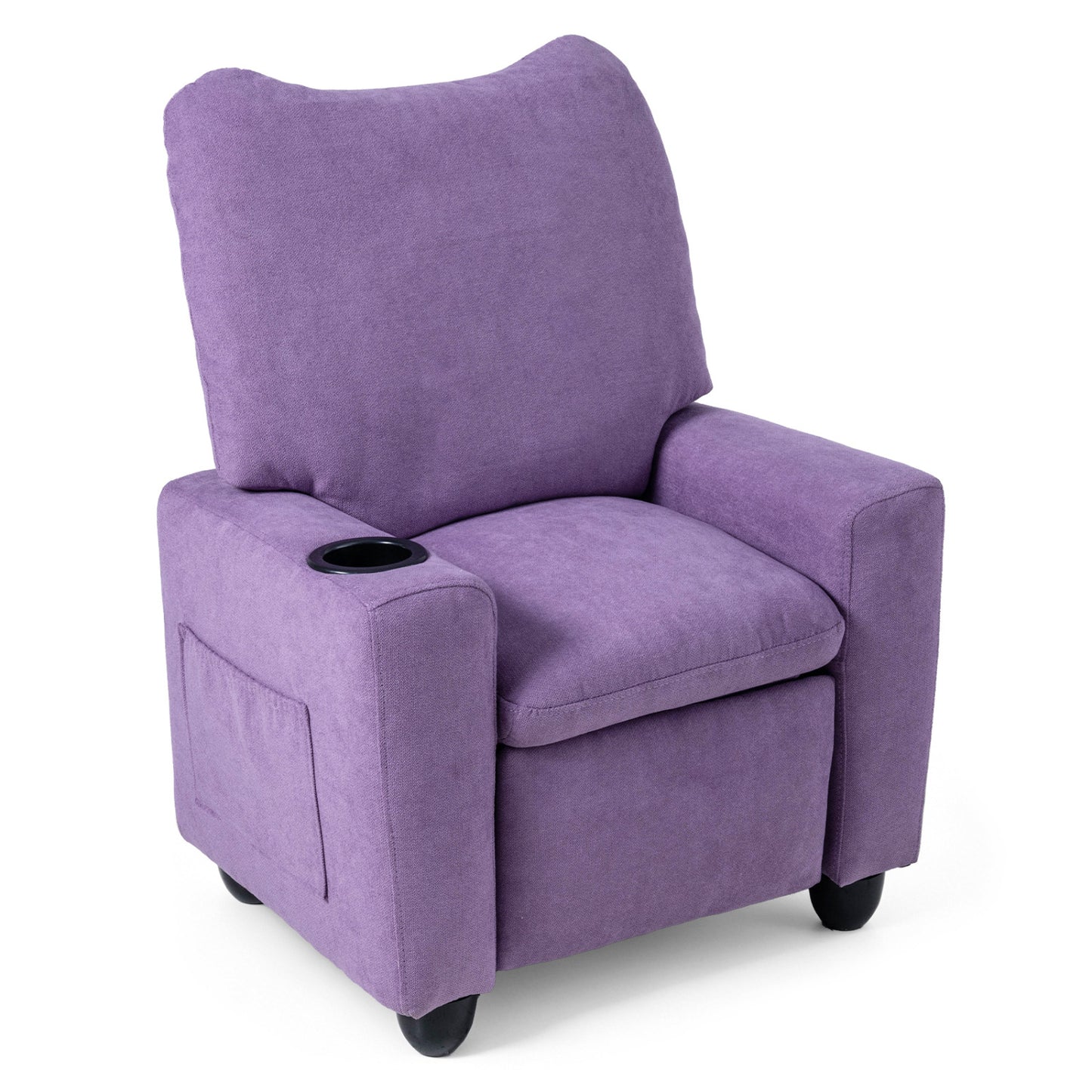 Kids Recliner Chair with Adjustable Footrest and Cup Holder