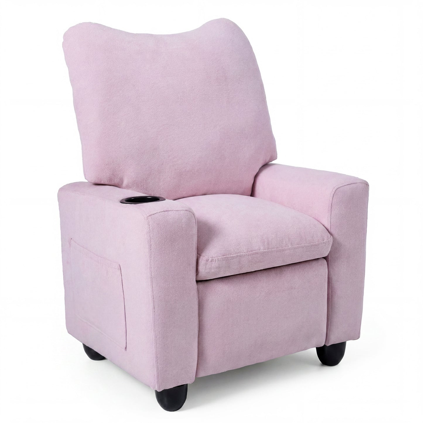 Kids Recliner Chair with Adjustable Footrest and Cup Holder