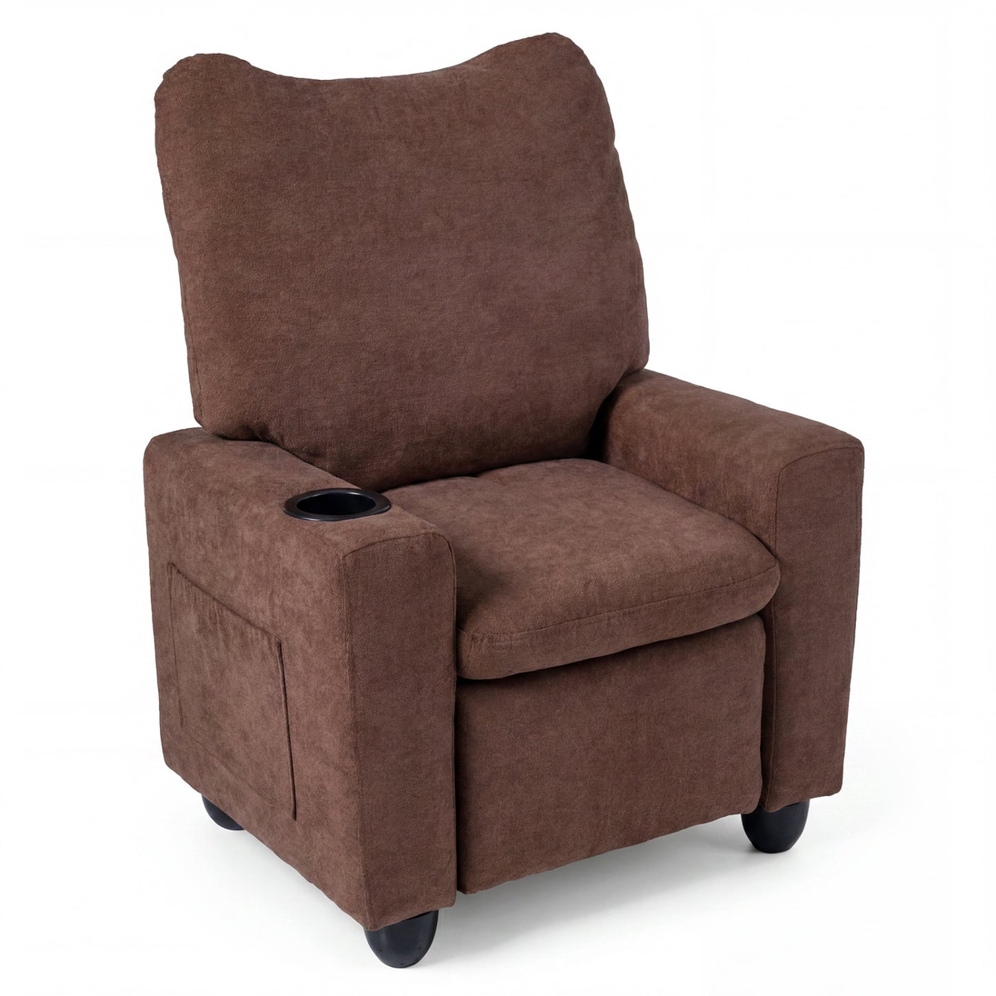 Kids Recliner Chair with Adjustable Footrest and Cup Holder
