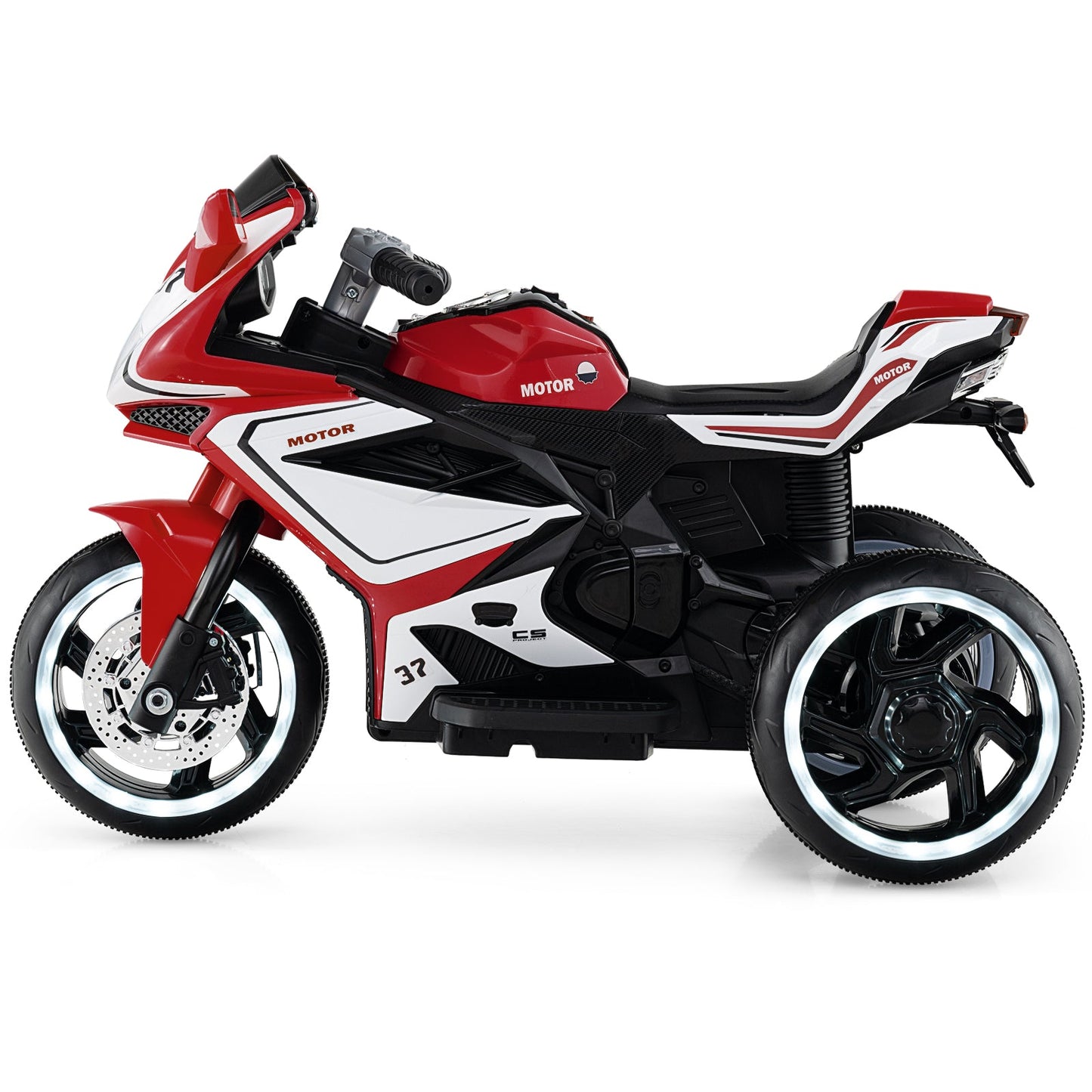 Kids Ride on Motorcycle 6V Battery Powered Mini Electric Motorbike with LED Lights