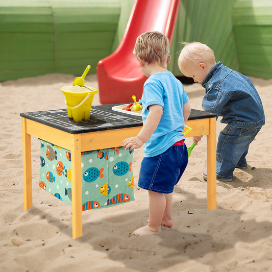 Kids Sand and Water Activity Table with Foldable Storage