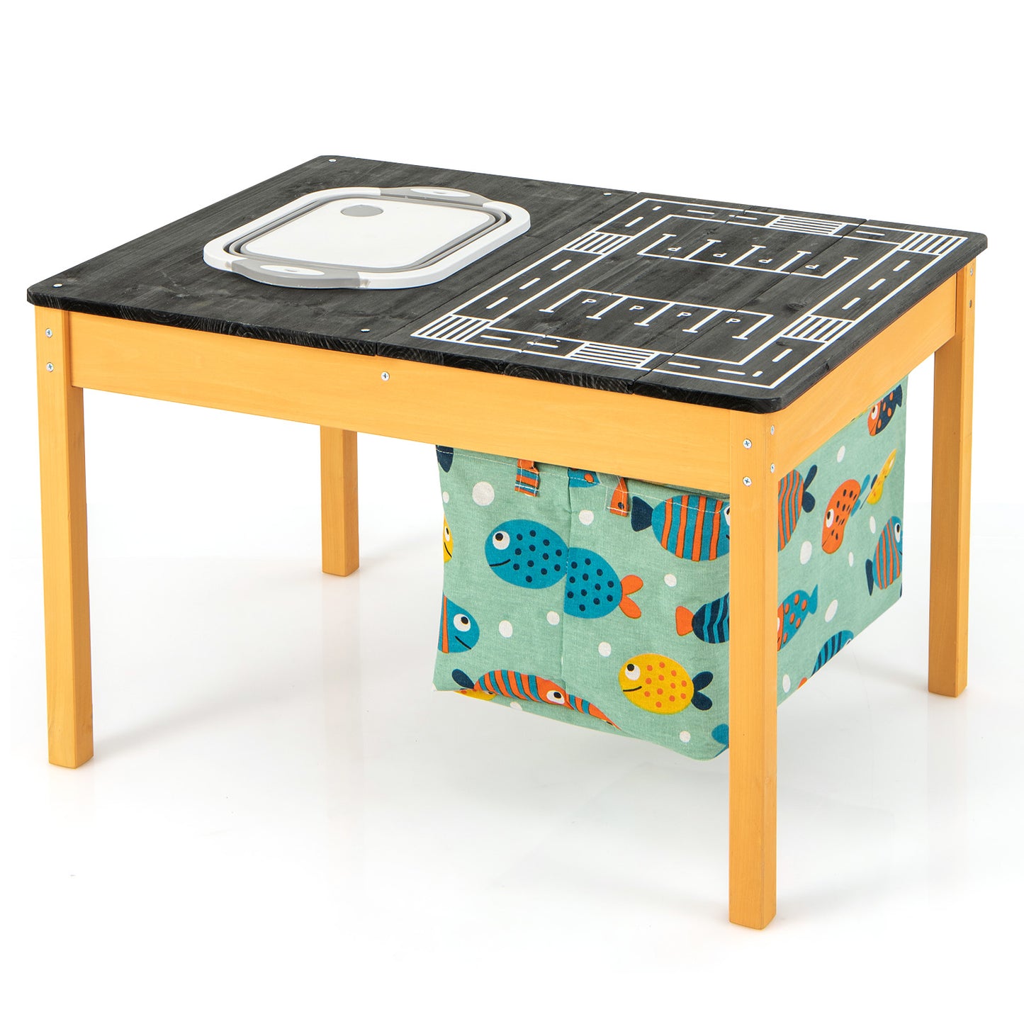 Kids Sand and Water Activity Table with Foldable Storage