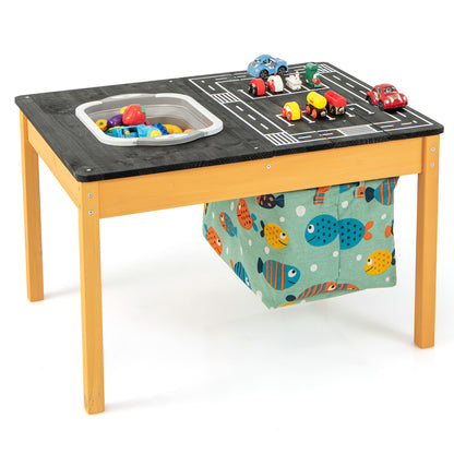 Kids Sand and Water Activity Table with Foldable Storage