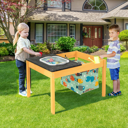 Kids Sand and Water Activity Table with Foldable Storage