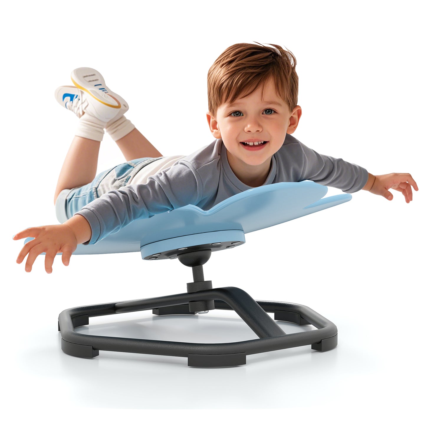 Kids Sensory Swivel Chair 360° Spinning Petal Seat