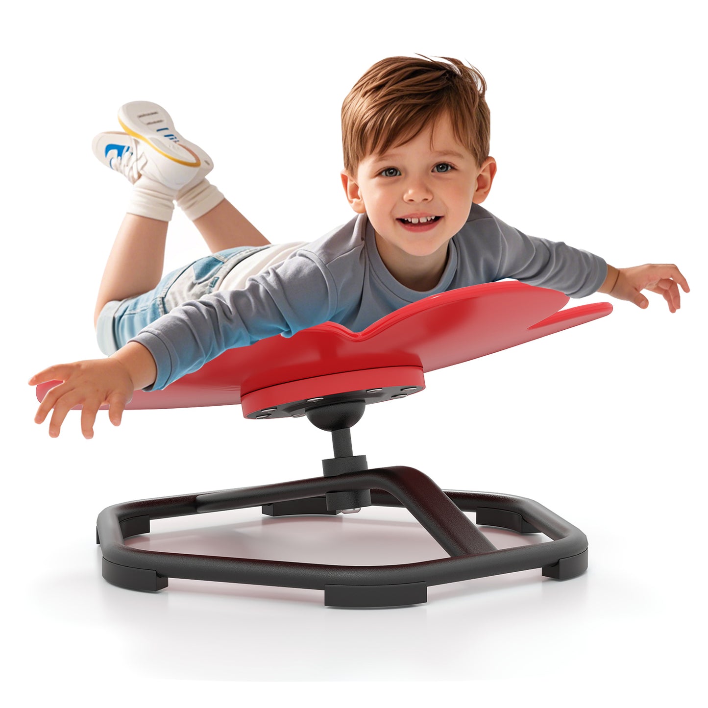 Kids Sensory Swivel Chair 360° Spinning Petal Seat