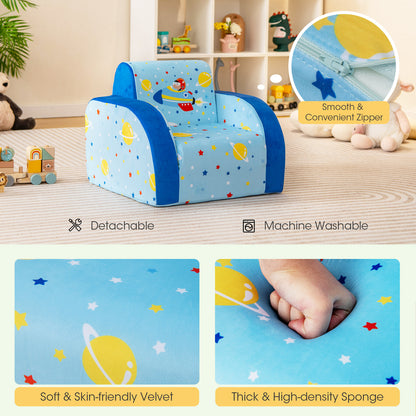Kids Convertible Flip Sofa 3-in-1 Chair Bed Lounge