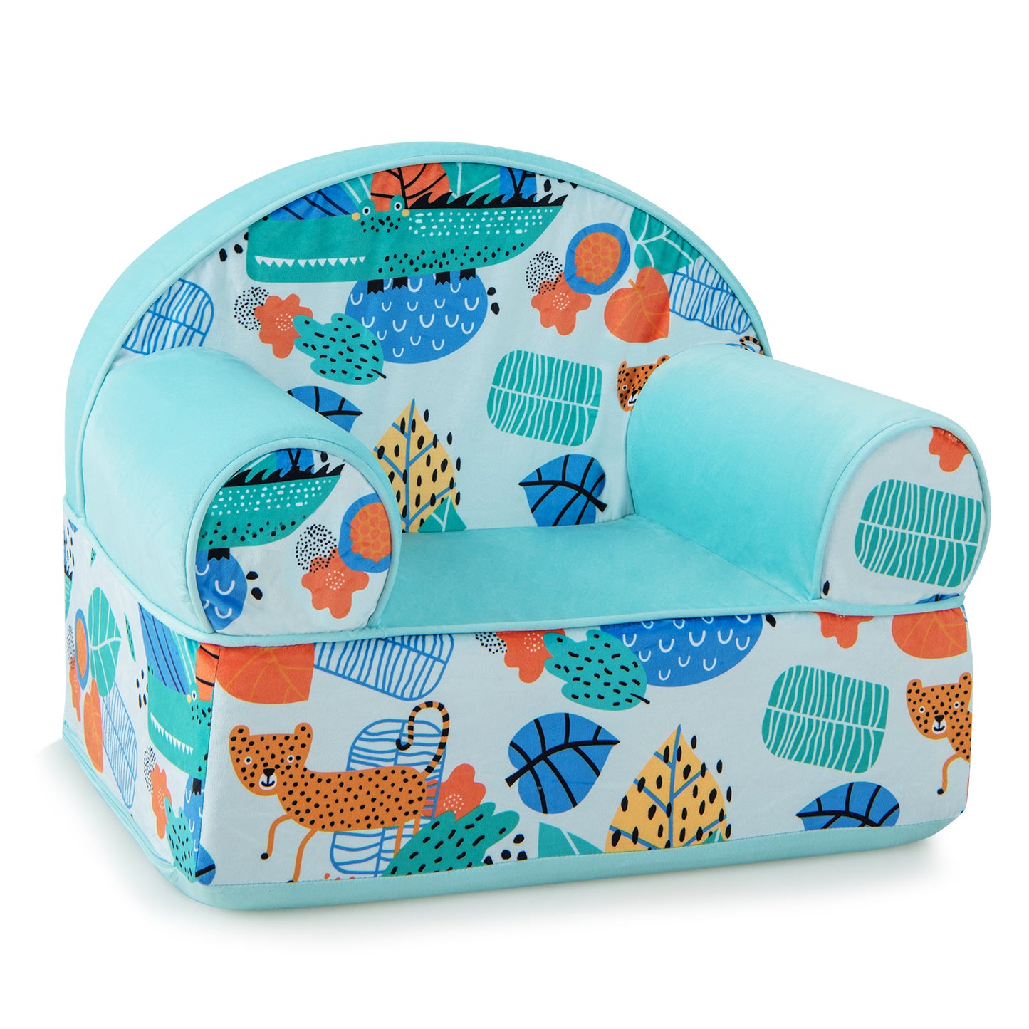 Kids Armchair with Plush Velvet Cover and Soft Sponge