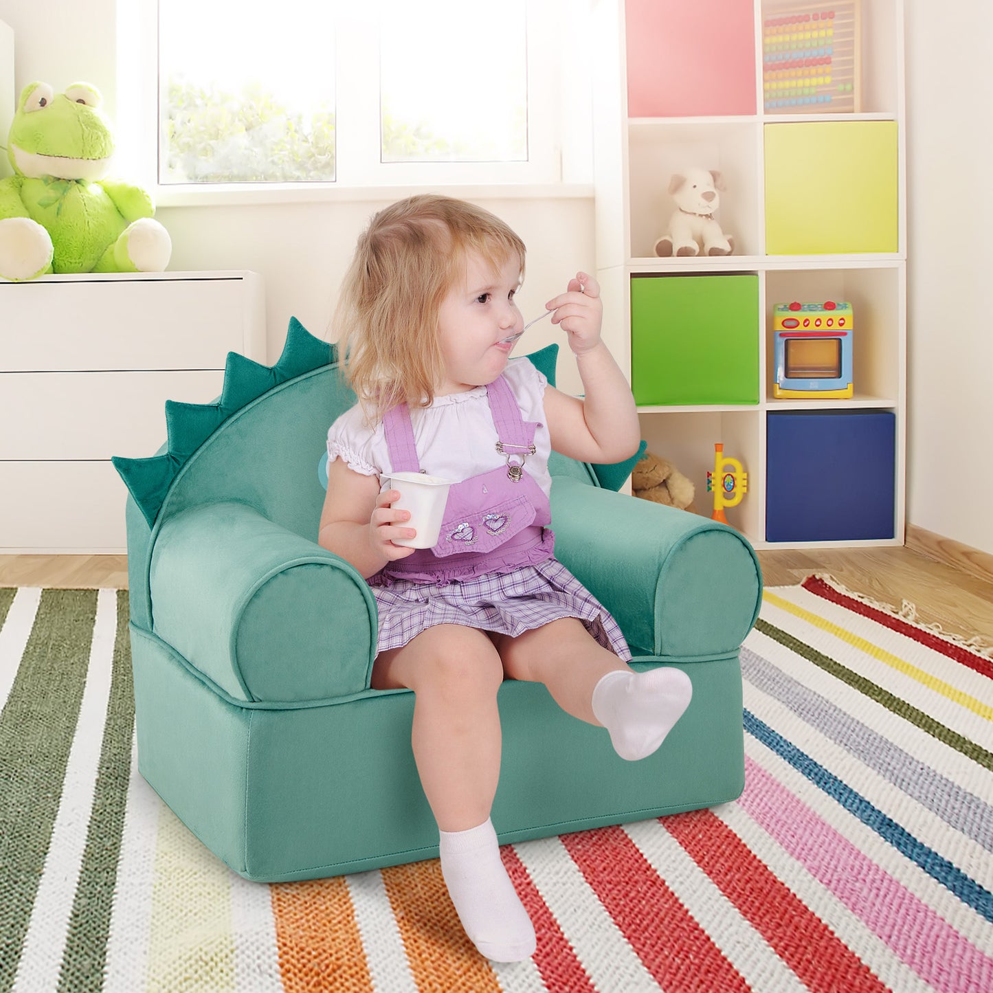 Kids Sofa Chair with Armrests and Thick Cushion