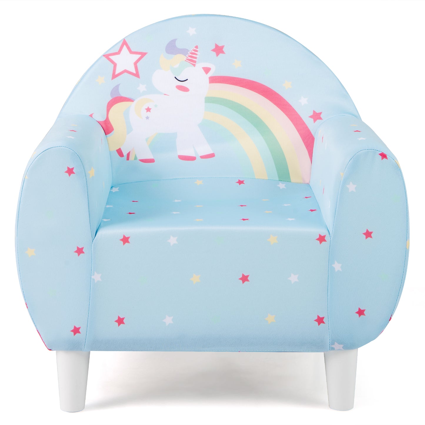 Kids Sofa Chair with Unicorn Pattern and Armrests