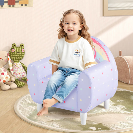 Kids Sofa Chair with Unicorn Pattern and Armrests