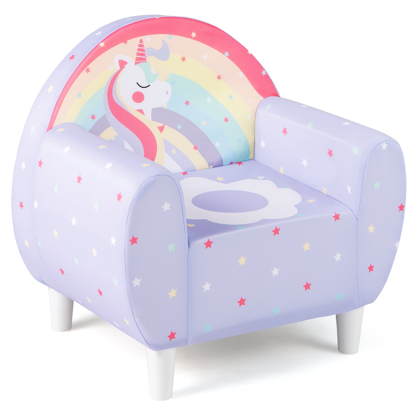 Kids Sofa Chair with Unicorn Pattern and Armrests