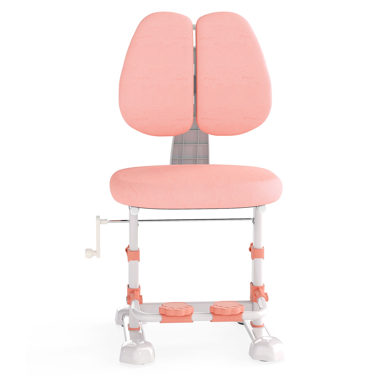 Adjustable Kids Study Chair with Double Backrest and Footrest