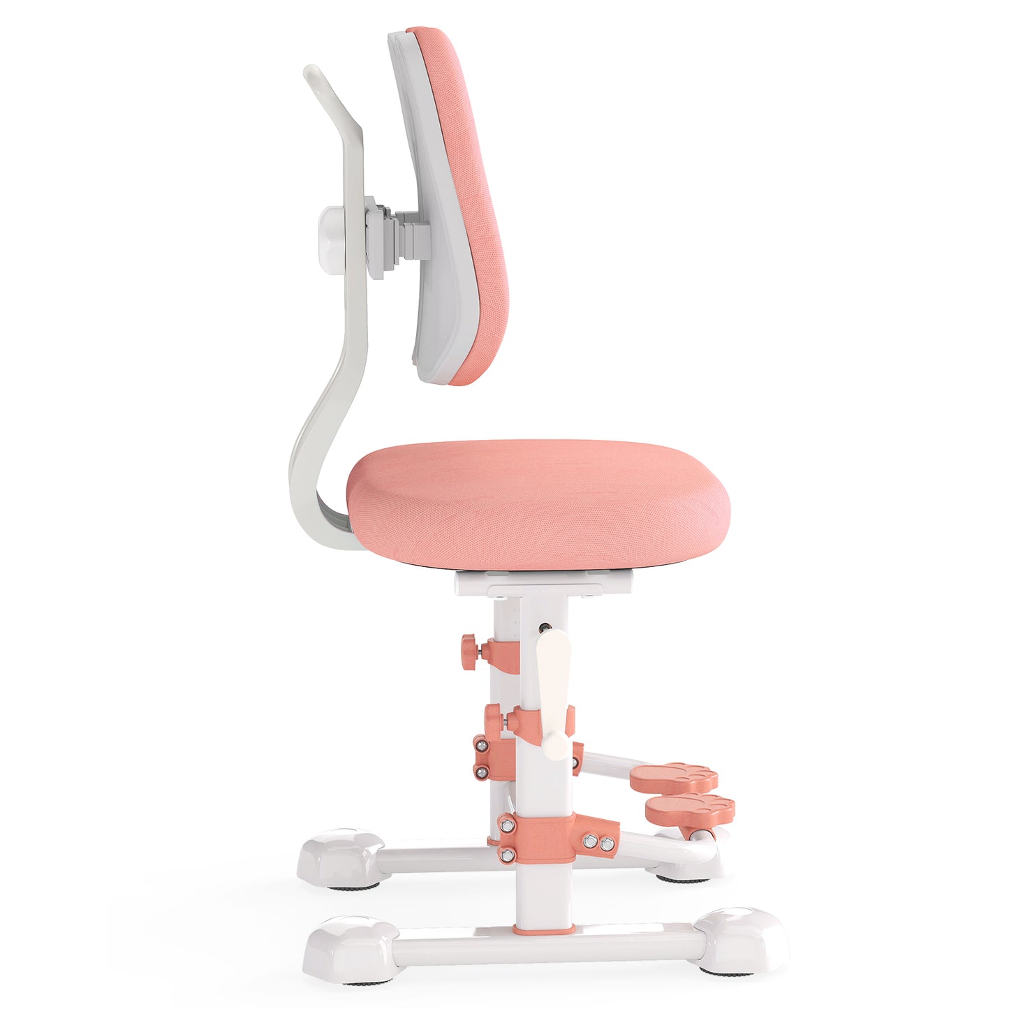 Adjustable Kids Study Chair with Double Backrest and Footrest