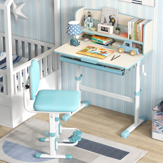 Kids Study Desk with Adjustable Height and Tilt Desktop