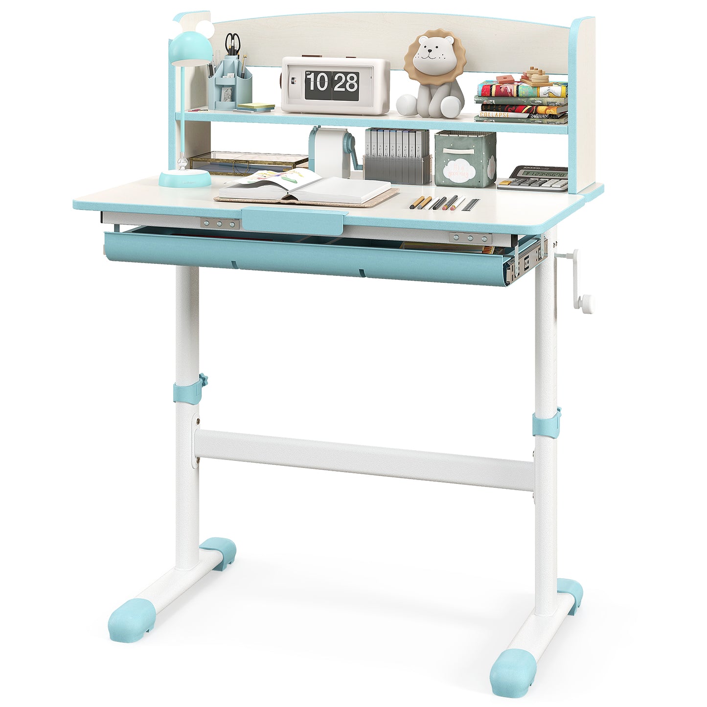 Kids Study Desk with Adjustable Height and Tilt Desktop