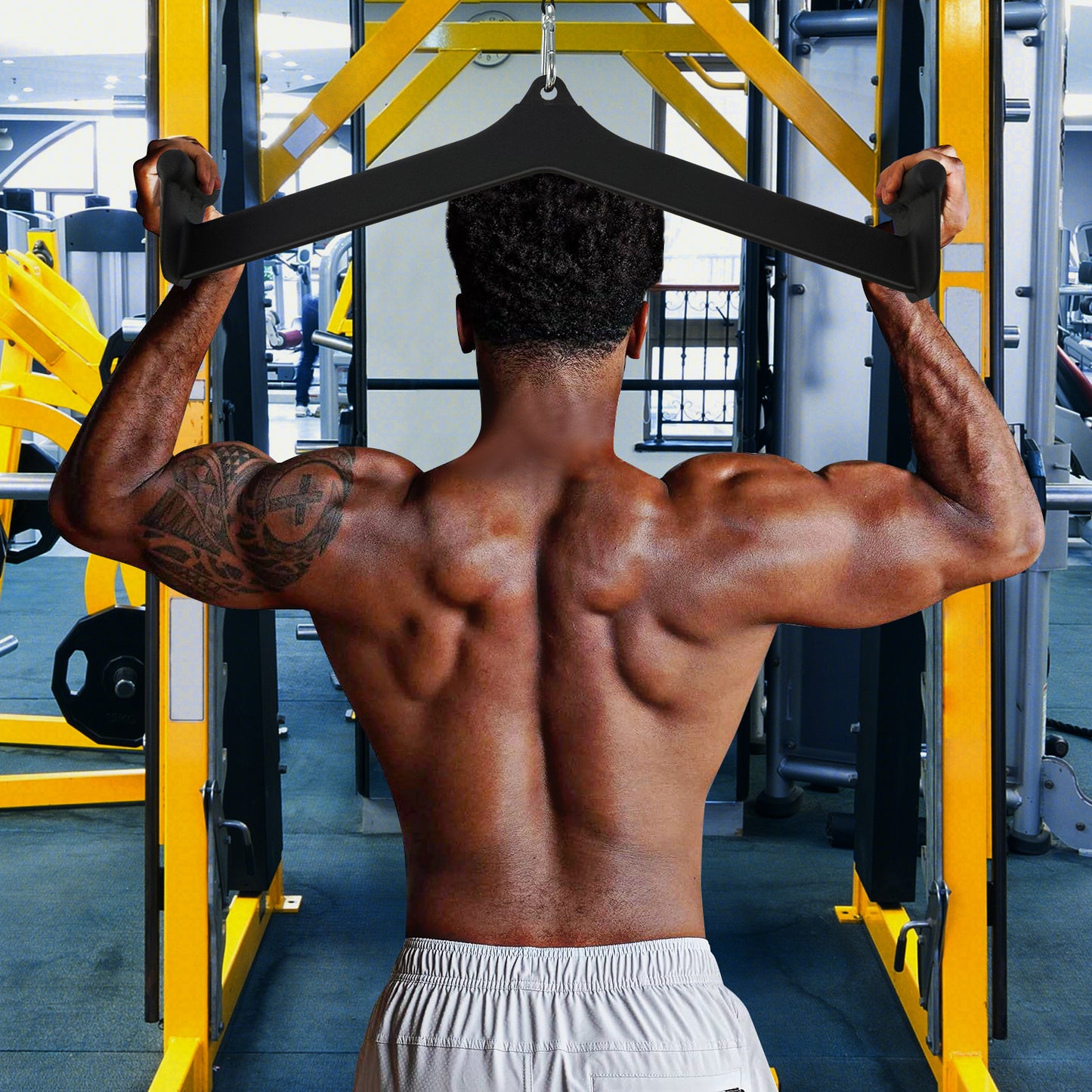 LAT Pulldown Attachment Set with 5 Grips for Home Gym