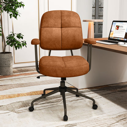 Upholstered Task Office Chair with Cushioned Back