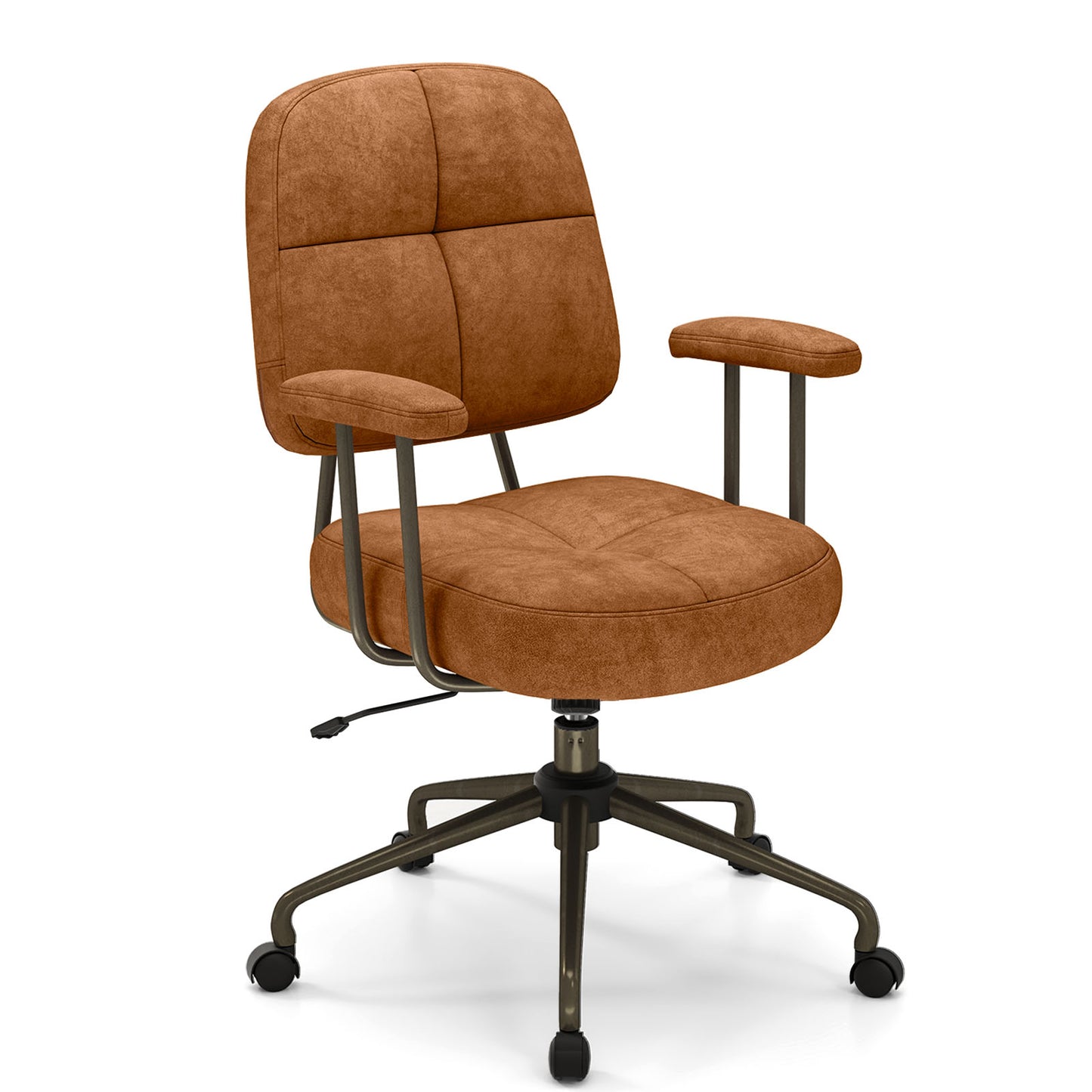 Upholstered Task Office Chair with Cushioned Back