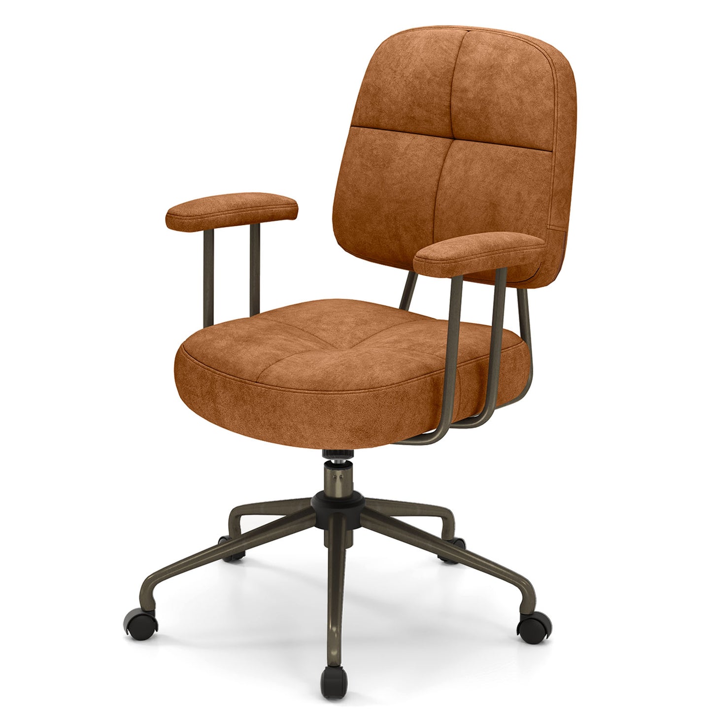 Upholstered Task Office Chair with Cushioned Back