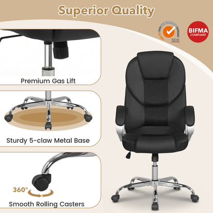 Ergonomic Mesh Executive Office Chair with Padded Armrests