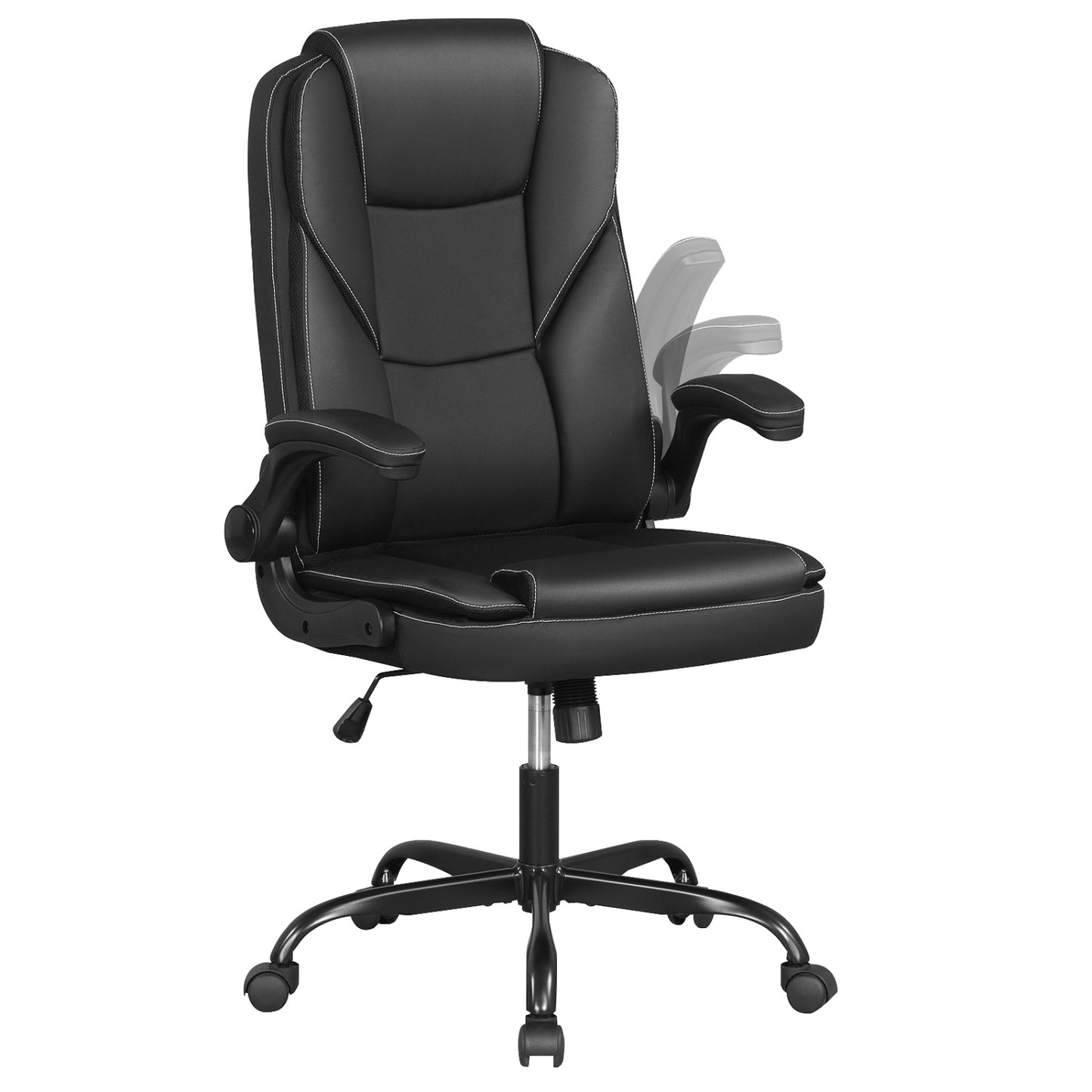 Ergonomic Office Chair with Flip-Up Armrests & Rocking