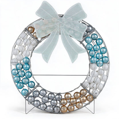 Lighted Christmas Wreath Decoration with 332 LED Lights