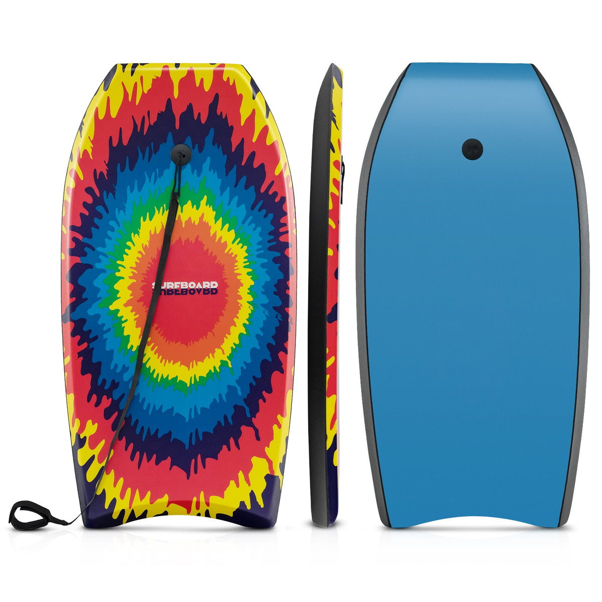 33/37/41 Inches Lightweight Body Board Boogie Board with EPS Core XPE Deck HDPE Bottom Multicolor3