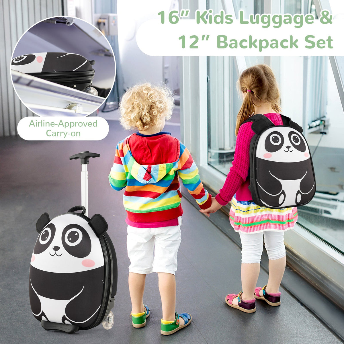 Lightweight and Portable Rolling Suitcase for Children