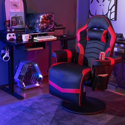 Gaming Recliner Chair with Massage and Adjustable Height