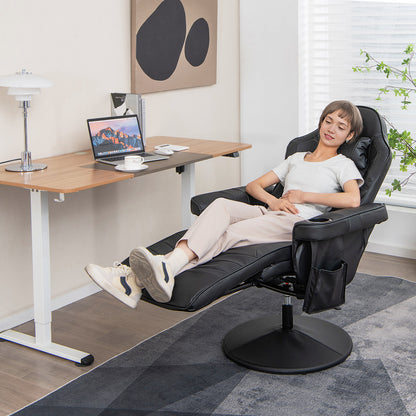 Gaming Recliner Chair with Massage and Adjustable Height