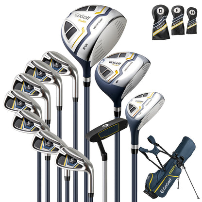 Men's Complete Golf Clubs and Bag Set Right Handed-Yellow