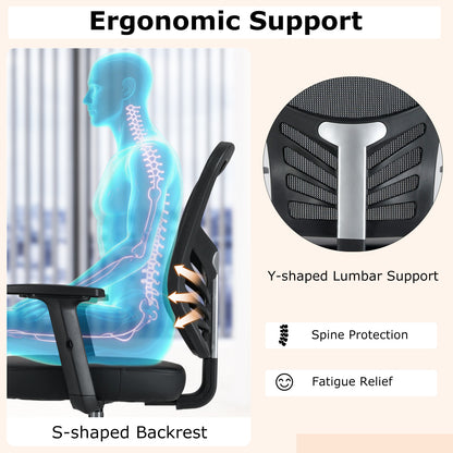 Mesh Drafting Chair with Adjustable Footrest Ring