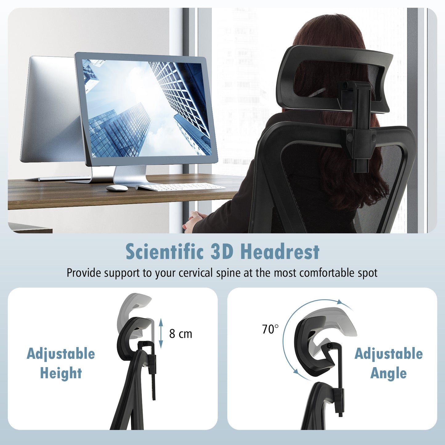 Ergonomic Mesh Office Chair with Adjustable Lumbar Support