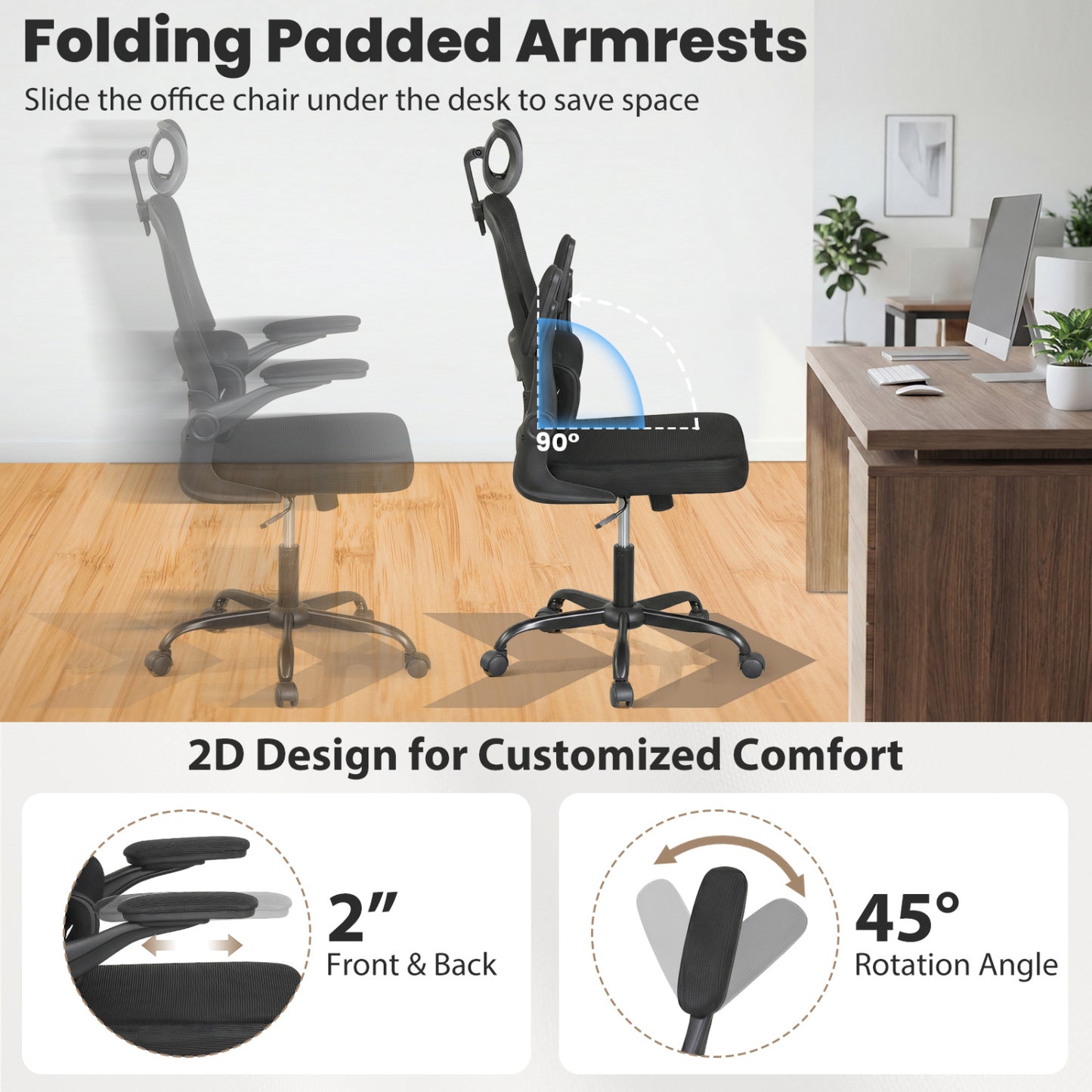 Ergonomic Mesh Office Chair with Lumbar Support
