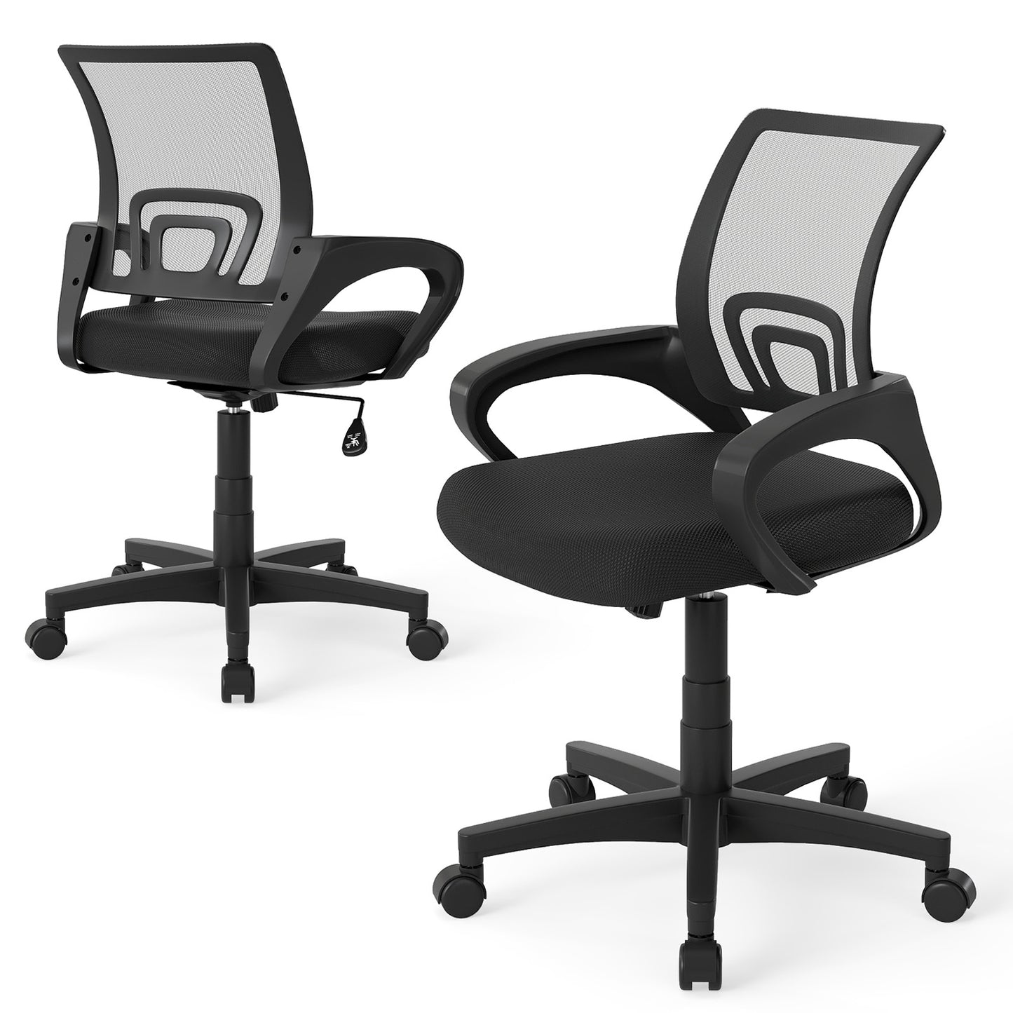 Mid-Back Mesh Office Chair with Lumbar Support