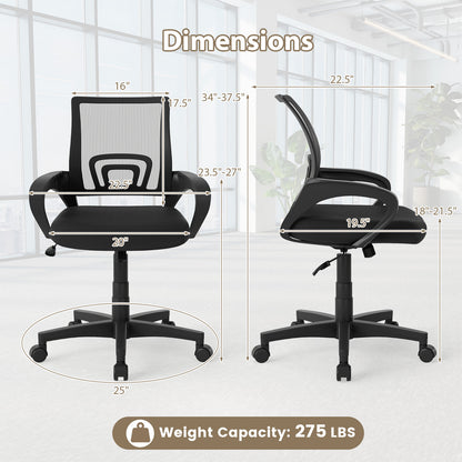 Mid-Back Mesh Office Chair with Lumbar Support