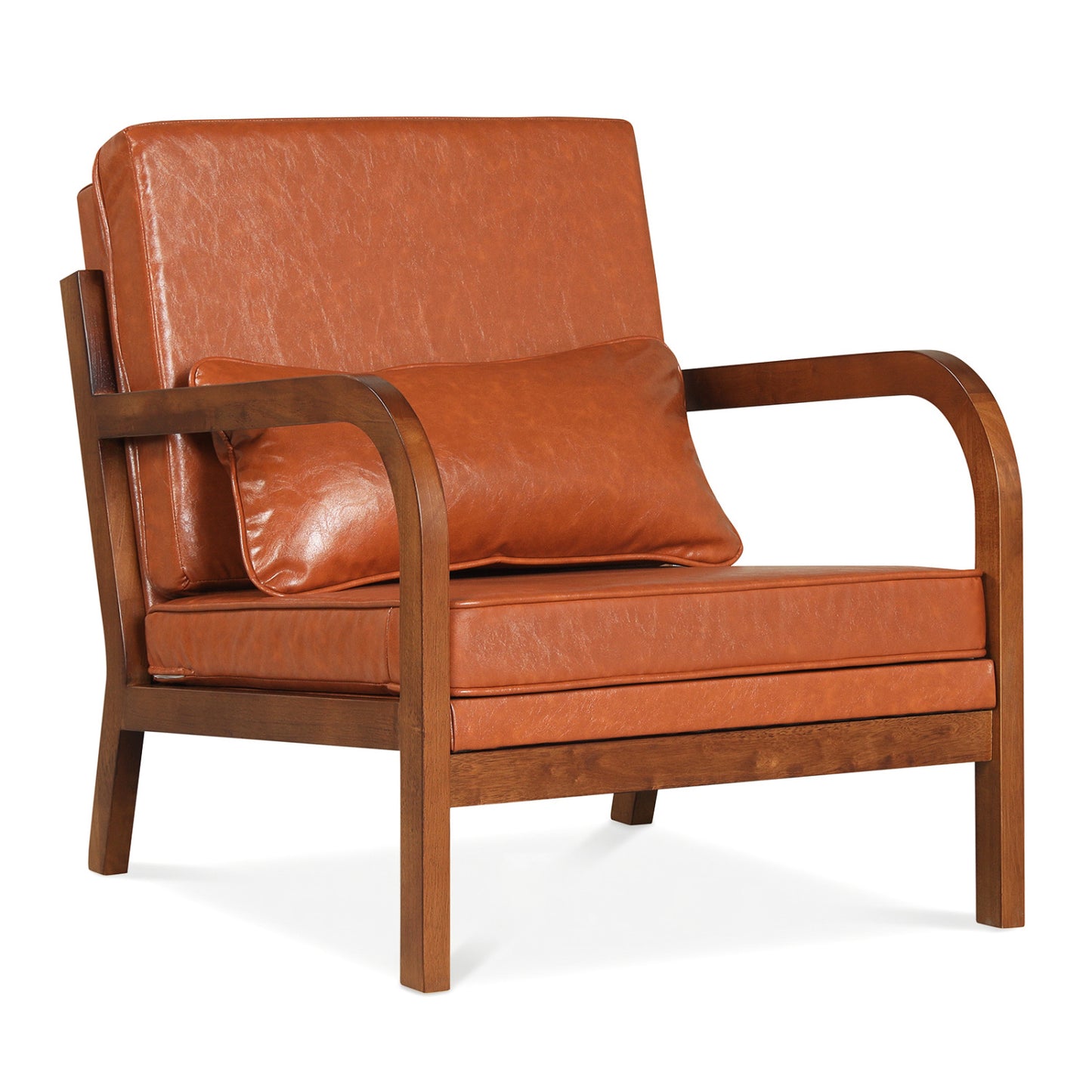 Upholstered Accent Chair with Removable Cushions