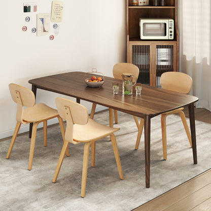 Dining Chairs Set of 2 with Ergonomic Backrest - Natural