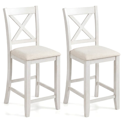 Counter Height Bar Stools with Cushion and Footrest