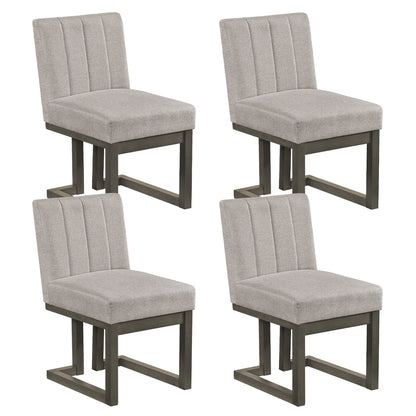 Upholstered Dining Chairs Set of 4 with Padded Seats