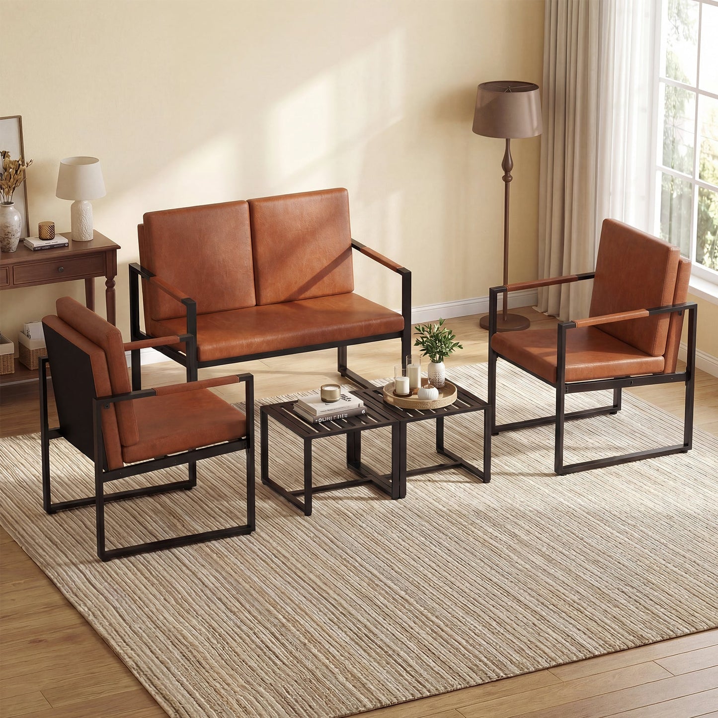 Modern Loveseat Sofa 2 Seater Small Couch